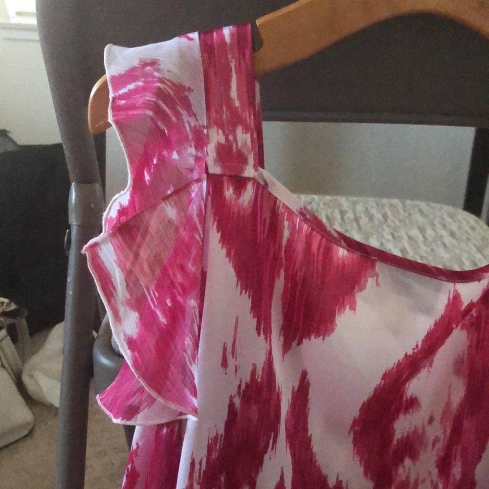 Hot in Hollywood | Women's cold shoulder ruffle top tunic - Picture 13 of 14